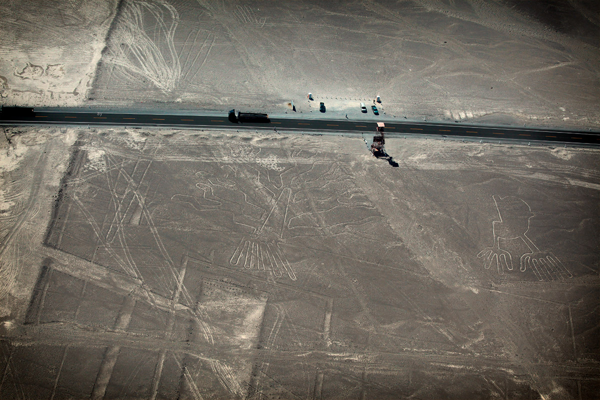 Nazca Lines Viewpoint - Aerial Perspective of Enigmatic Geoglyphs 