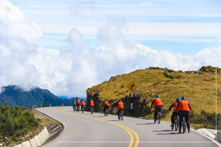 Inca Jungle Premium participants traversing the mountain passes en route to Machu Picchu