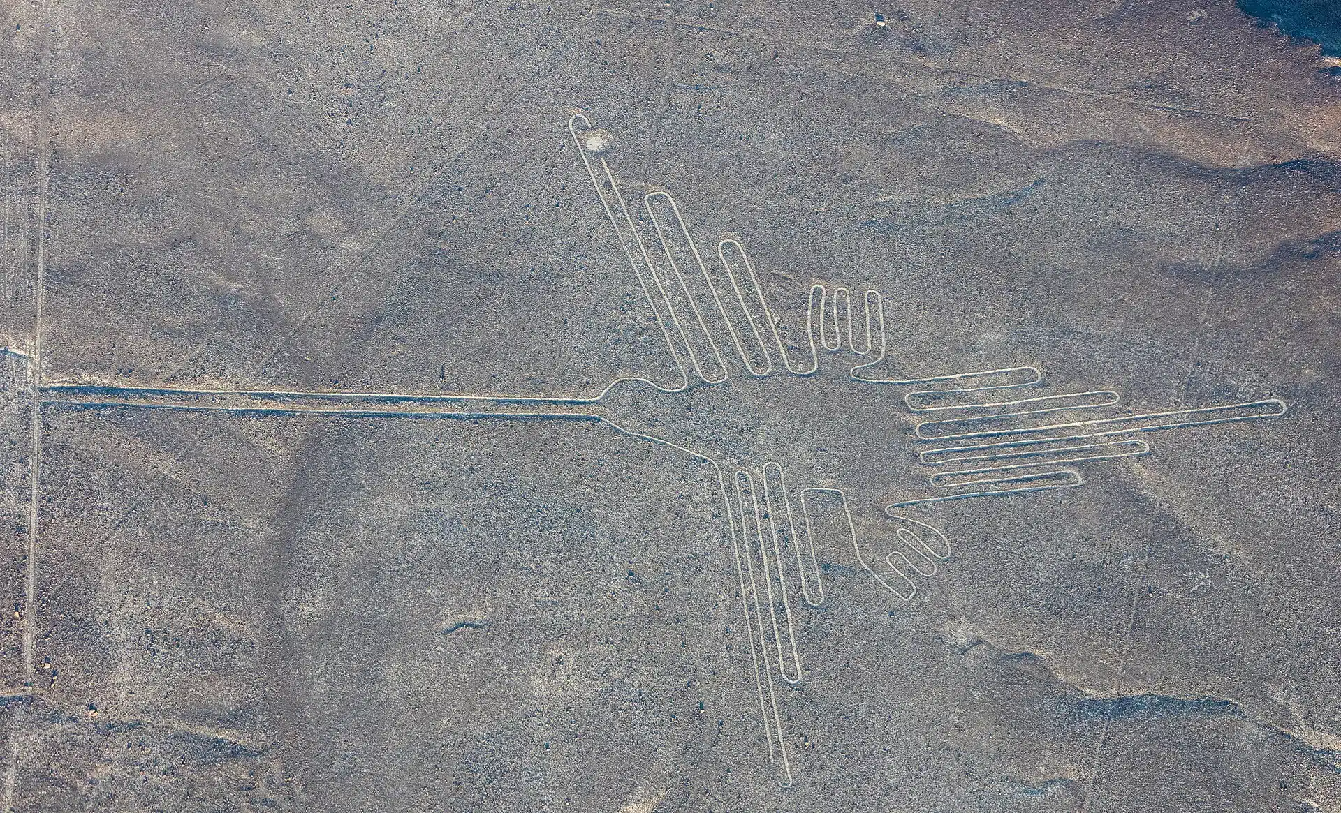 Geoglifos de las Líneas de Nazca, antiguos dibujos en el desierto de Perú, patrimonio arqueológico de la humanidad