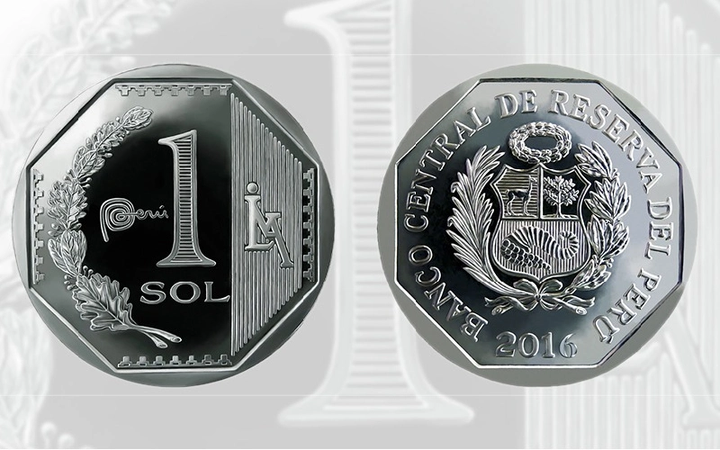 sol peruano, anverso y reverso