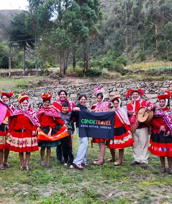 Conde Travel at Rainbow Mountain, Cusco