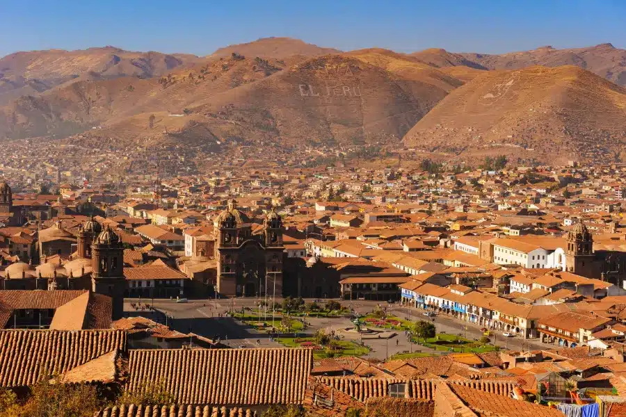 Inca Empire: History, Religion, and the Best Places to Visit in Cusco 1 cusco plaza view from above