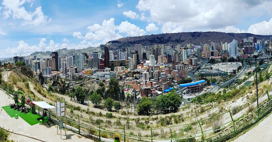 La Paz city panorama, Bolivia Panoramic view of La Paz city, one of the main tourist attractions in Bolivia