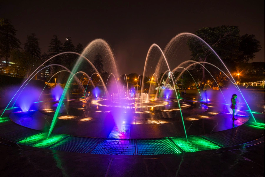Magic Water Circuit of the Reserve Park: Show Times, Prices & Tips (2026) 3 Multicolor illuminated fountain at the Magic Water Circuit in Lima