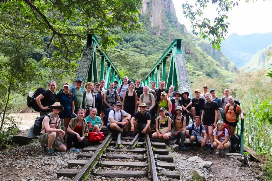 Inca Jungle Trek to Machu Picchu: 4 Epic Adventure Activities You Can’t Miss 4 Group of travelers hiking during the Inca Jungle Trek on the way to Machu Picchu
