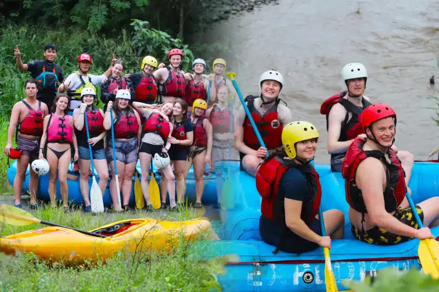 Inca Jungle Trek to Machu Picchu: 4 Epic Adventure Activities You Can’t Miss 2 Group rafting during the Inca Jungle Trek in a powerful river