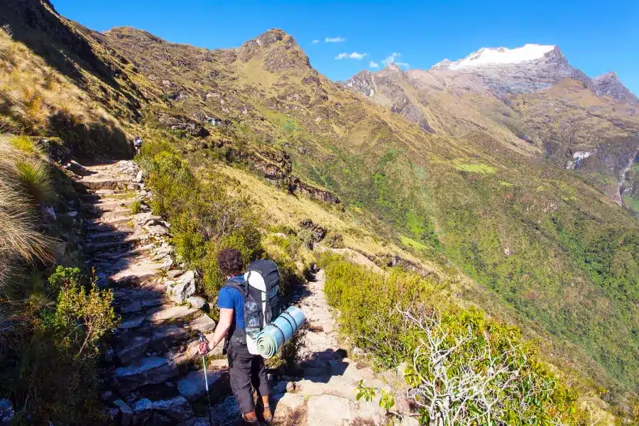 Inca Trail vs Salkantay Trek: ¿Qué trekking a Machu Picchu es mejor? 1 Ancient stone steps on the Inca Trail near Dead Woman’s Pass