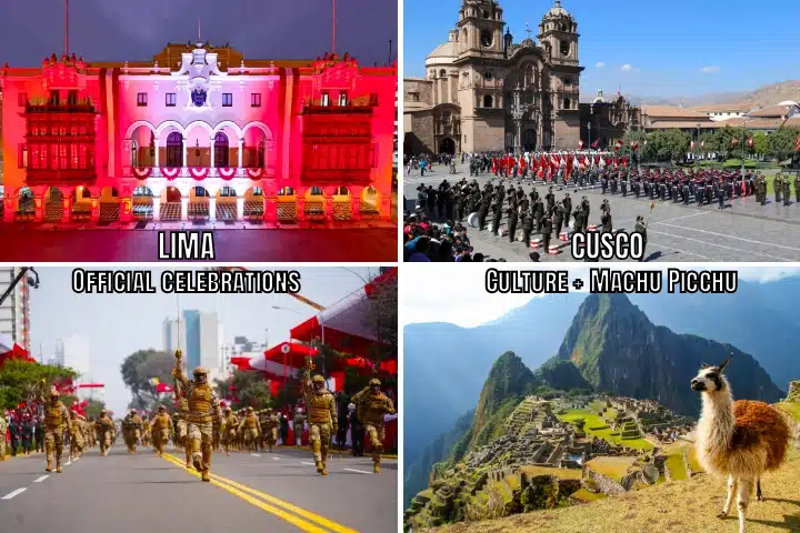 Peru Independence Day: History, Traditions & Travel Guide 5 Comparison between Lima and Cusco for travelers visiting Peru during Fiestas Patrias.