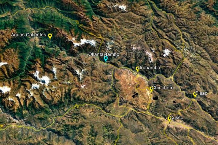 Ollantaytambo Peru: The Complete Visitor Guide to the Living Inca Town 1 Map showing the location of Ollantaytambo in Peru's Sacred Valley