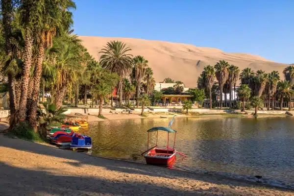 Huacachina Peru: Complete Travel Guide to the Desert Oasis 4 Huacachina Oasis surrounded by desert dunes in Peru