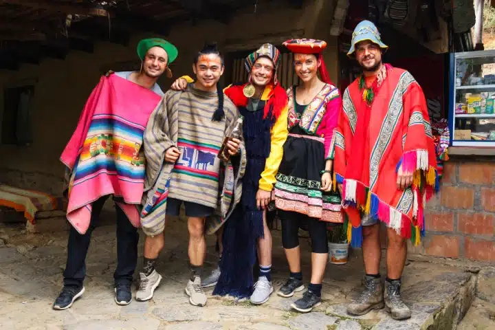 Fascinating Inca Jungle Trek 1 Inca Jungle travelers wearing traditional local clothing
