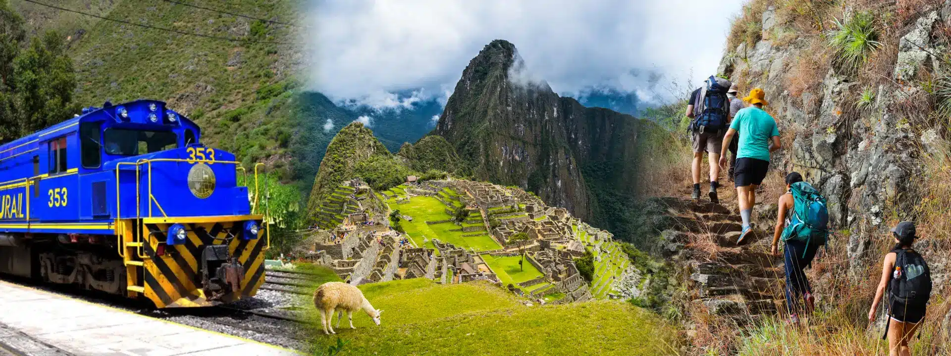Way to Machu Picchu by train and trekking
