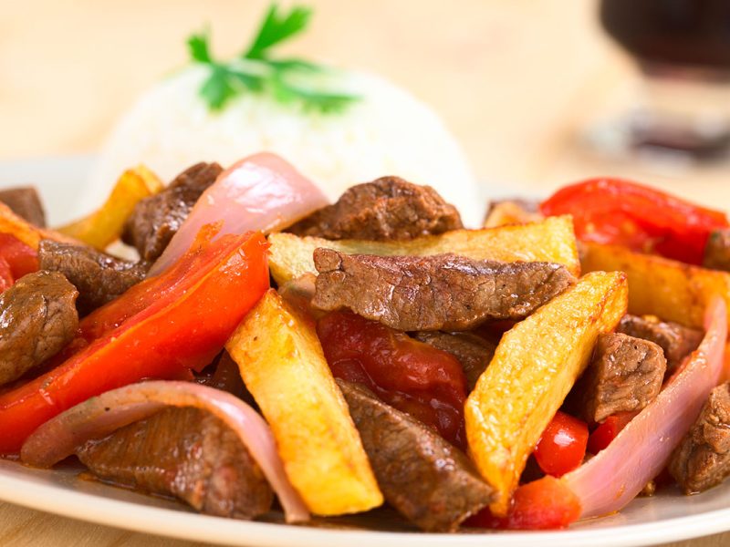 peruvian famous dish lomo saltado